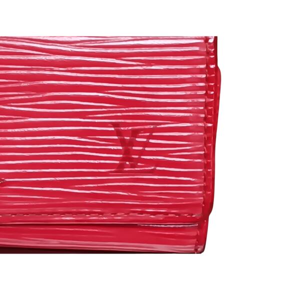 Authentic Louis Vuitton Key Holder Red Epi Leather 4 Hook Case - Picture 5 of 14
